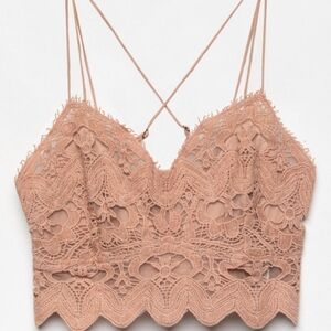 Free people lace cut out bralette size XS